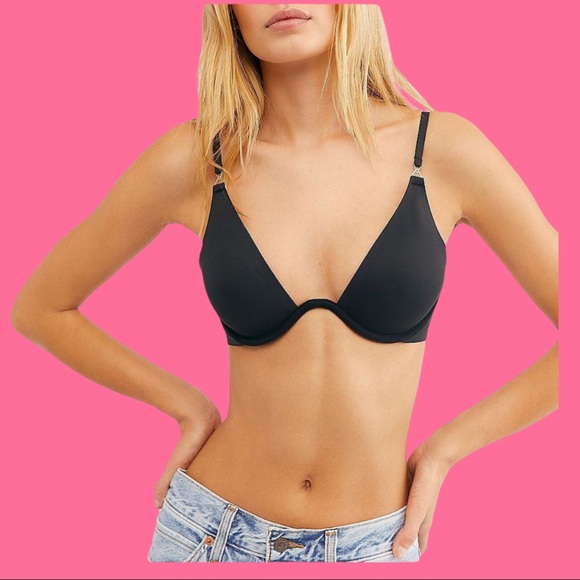 Free People Black Ari Neo Underwire Bra NWT 32D - Picture 5 of 6